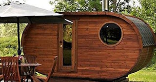Баня бочка из кедра под ключ в Губкине - цена от 136383 рублей